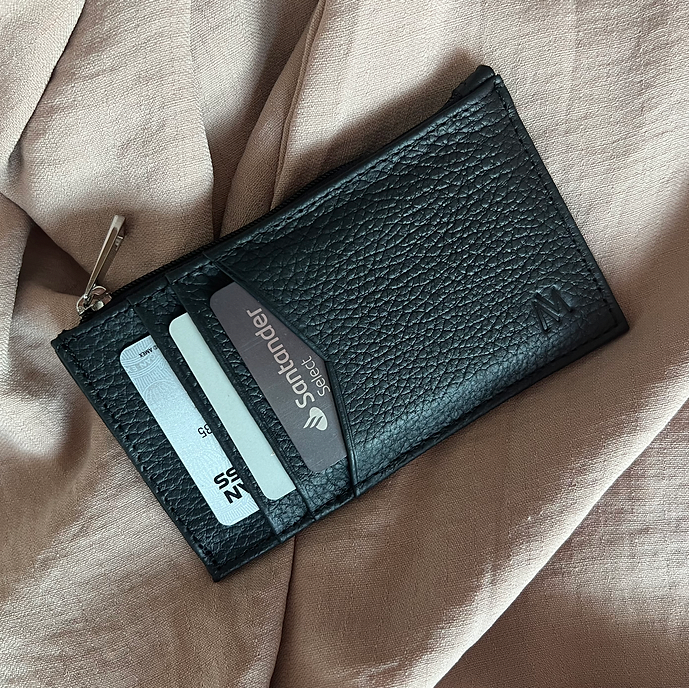 Tarjetero de Piel con cierre - Loui